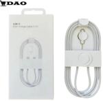Dao Shop Cablu de incarcare / date DAO compatibil Apple TIP C - TIP C , fast-charge, alb, panzat, cheie SIM inclusa (CC.alb.cheie)