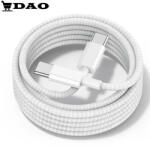 Dao Shop Cablu de incarcare / date DAO compatibil Apple TIP C - TIP C , fast-charge, alb, panzat (iphone.CC.alb)