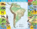 Demart Puzzle în ramă - America de Sud fizică Puzzle