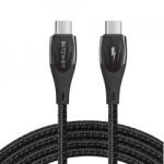 BlitzWolf Cablu USB-C la USB-C BlitzWolf BW-FC1, 96W, 5A, 1m (negru)