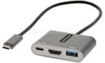StarTech USB C Multiport Adapter, USB-C to HDMI 4K Video, 100W PD Pass-Through, USB 3.0 Hub 5Gbps (1xType-C/1xA), USB-C Mini Dock, (CDP2HDUACP2) (CDP2HDUACP2)