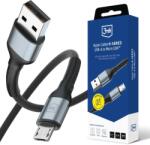 3mk Protection Hyper Cable N-SERIES USB-Micro USB Átalakító Fekete 3m (5903108739177)