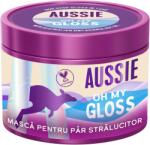 Aussie Oh My Gloss hajpakolás, mélyen hidratálja és táplálja a száraz és fakó hajat, visszaadja a természetes fényt, ausztrál makadámiadió-olajjal, vegán és állatkísérlet-mentes, 500 ml