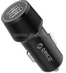 ORICO autós töltő - UCC-2U-BK (Szivargyújtós, USB-A+USB-C, fekete) (ORICO-UCC-2U-BK-BP) (ORICO-UCC-2U-BK-BP)