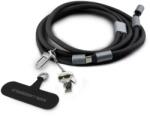 Karl Lagerfeld CBDY Ikonik Charm USB-C-USB-C töltő adatkábel pánt fekete SP114412 (SP114412)