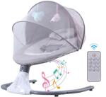  OEM Többfunkciós elektromos baba bölcső, Bluetooth csatlakozás, távirányító, 4 sebességgel állítható