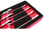 KROFTOOLS Csuklós racsnis csillag-villás kulcs készlet, 8 részes, szivacs tálcán, 8-19 mm (8597) (K-8597) - elefantszerszam