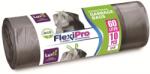 Luxia Saci menajeri Flexipro Silver cu snur Luxia, LDPE, 60 L, 10 buc/rola LUX-4123