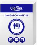 Clarina Servetele Cangur cu buzunar pentru tacam, 2 str, 50 buc/set, Point to point, alb, Clarina CLA-5737