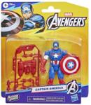 Avengers Figurina Marvel Avengers Action Verse Captain America si accesorii, 11.4cm Figurina