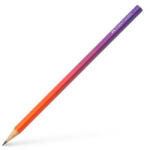 Faber-Castell Grafitceruza, B, háromszögletű, FABER-CASTELL " Flow" , piros-lila