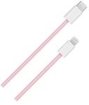BlackBird Adatkábel USB-C to Lightning 1m, Rózsaszín (Szőtt Anyag) (BH1589)