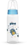 Pine Natura hőálló szilikon cumisüveg 0-6 hó kék 250 ml