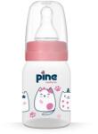 Pine Natura hőálló cumisüveg 0-6 hó rózsaszín 125 ml