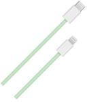 BlackBird Adatkábel USB-C to Lightning 1m, Zöld (Szőtt Anyag) (BH1584)