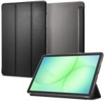Spigen Smart Fold tok álló bőr hatású aktív FLIP TRIFOLD asztali tartó Samsung Galaxy Tab A11 Plus LTE fekete ACS10553 (ACS10553)