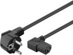 Goobay Cablu de alimentare cu IEC 90 grade pe ambele capete 5m negru 3x1mm2 pentru PC /monitor /proiector /dispozitive cu conector C14 (93119) - cel