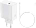 OPPO SUPERVOOC мрежово зарядно устройство USB гнездо 80W, бързо зарядно устройство + кабел Type-C, БЯЛО VCB8JAEH (VCB8JAEH)