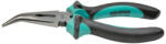 WHIRLPOWER Kombinált fogó, Whirlpower 15603-211, fekete/türkiz, 160 mm, hajlított, DIN 5745 szabvány, króm-vanádium acél, szatén felület, precíziós, műszerész (TC229856)