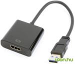 Gembird USB 3.0 HDMI Átalakító Fekete 8cm A-USB3-HDMI-02 - BULK