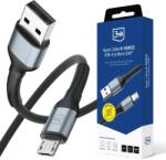 3mk Protection Hyper Cable N-SERIES USB - Micro USB Átalakító Fekete 50cm (5903108739184)