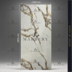  Falpanel, márvány mintával, PVC, 280x120 cm - Scent of Gold - 280x120 cm (MR-50391)