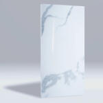  Falpanel, márvány mintával, PVC, 280x120 cm - Graceful White - 240x120 cm (MR-50130)