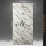  Falpanel, márvány mintával, PVC, 240x120 cm - White Jade in Beige - 280x120 cm (MR-50181)