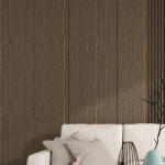  Falpanel, fa mintával, bambuszrost, 280x120 cm - Warm Hazel - 280x40 cm (MR-41111)