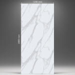  Falpanel, márvány mintával, PVC, 280x120 cm - Silver Mist (MR-50661)