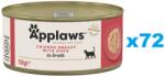 Applaws Cat Csirkemell kacsával húslevesben 72x156g