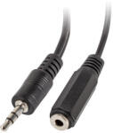 Lanberg Аудио адаптер LANBERG, Stereo Mini Jack 3.5mm (M) към 2x Stereo Mini Jack 3.5mm (F), 0.1m, черен - AD-0024-BK (AD-0024-BK)