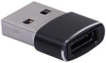 VCOM USB адаптер VCom CA435M, USB 2.0 AM към Type-C F, Aluminum shell, 480Mb/s (CA435M)