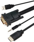 VCOM Кабел VCom VGA M / HDMI M - CG493A-1.8m (CG493A-1.8)