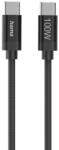 Hama Кабел за зареждане HAMA Fabric, USB-C към USB-C, 100W, 1.5м, Nylon, Черен - 201740 (HAMA-201740)