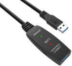 VCOM Кабел VCom удължение USB 3.0 AM / AF Active Extension Cable 5M Black - CU827A-5.0m (CU827A-5.0m)