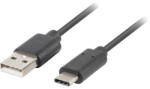 Lanberg USB кабел LANBERG, USB-C 2.0 (M) → USB-A 2.0 (M) 0.5m черен - CA-USBO-10CU-0005-BK (CA-USBO-10CU-0005-BK)