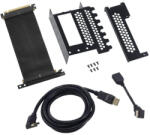 CableMod Универсален брекет и кабел за вертикален монтаж за видео карта CableMod PCIe x16, 1x DisplayPort, 1x HDMI кабел (CABLEMOD-ZURC-016) - ioncomputers