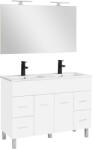 Leziter Neo Prime 120 mobilier de baie complet alb-alb (NEOPR120FF)