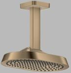 Hansgrohe Dus fix 250x160, 1jet, EcoSmart+, cu racord de tavan, bronz periat (Brushed Bronze), Axor ShowerSphere 39771140 39771140 (39771140)