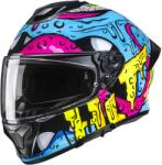 HJC Cască integrală pentru motocicletă HJC C71 Squeeze MC28 albastru-galben-roz (HJC185528)