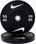 Nike Strength Bumper tárcsák Nike Strength Rubber Bumper Plates 10 kg black/white Súlytárcsa