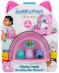 SquishMallows Set 3 figurine, Squishmallows, Squish a longs, Party Pack On the Go, 9 accesorii Figurina