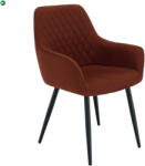  Design fotel, barna/fekete, OSKOR