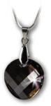 Art Crystella Nyaklánc, kerek formájú, Black Diamond SWAROVSKI® medállal, 18mm ART CRYSTELLA® (RSWL031) - webpapir