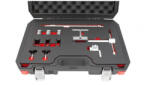 KROFtools Pneumatikus szeleprugó lenyomó készlet, 15 részes (Levegős szeleprugó összehúzó készlet) (2115) (K-2115)