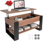 Kruzzel Emelhető tetejű dohányzóasztal 92x51x45 cm - tárolós kávézóasztal nappaliba | Ruhhy (id_19026-code_27849)