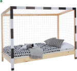  Montessori ágy, természetes/fehér/fekete, 90x200, FUTAL