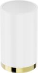 Mexen Triv, fali fogkefetartó, fehér/arany fényes, 70A33053-50W (70A33053-50W)