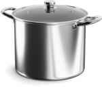 Hannsberg fazék 10L - Ø28 cm- rozsdamentes acél - edzett üveg fedő